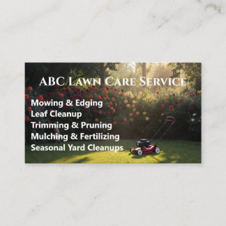 Cartão De Visita Serviço Premium Lawnpro
