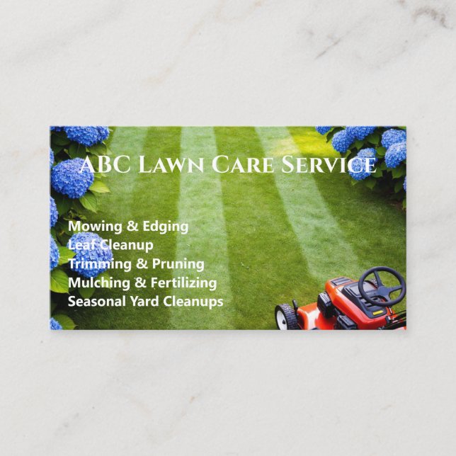 Cartão De Visita Serviço Premium Lawnpro (Frente)