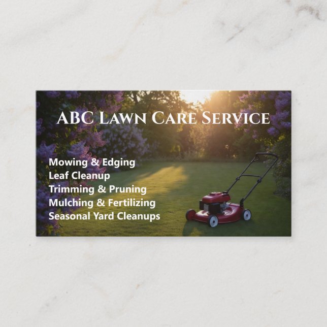 Cartão De Visita Serviço Premium Lawnpro (Frente)