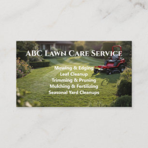 Cartão De Visita Serviço Premium Lawnpro