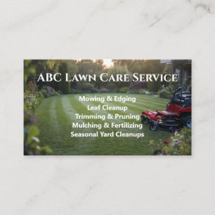 Cartão De Visita Serviço Premium Lawnpro