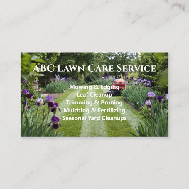 Cartão De Visita Serviço Premium Lawnpro (Frente)