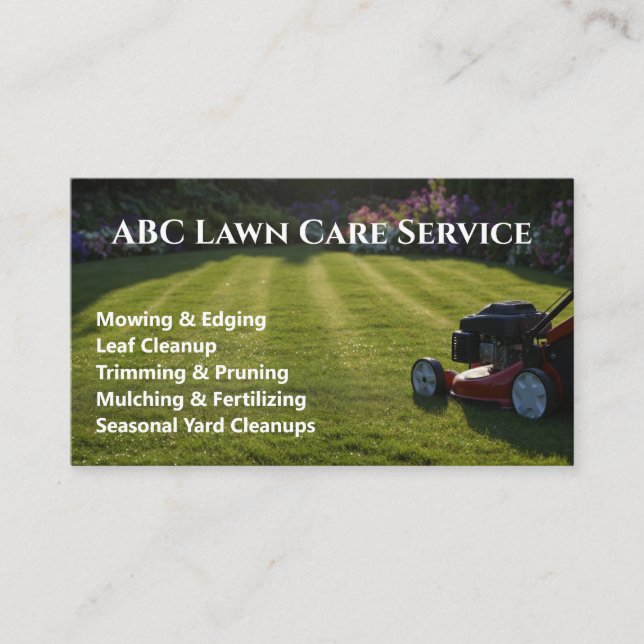 Cartão De Visita Serviço Premium Lawnpro (Frente)