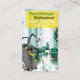Cartão De Visita Serviço profissional da limpeza do tapete