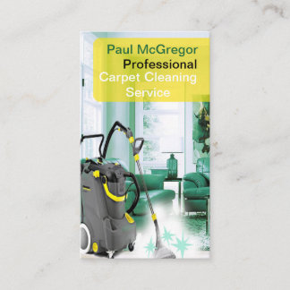 Cartão De Visita Serviço profissional da limpeza do tapete
