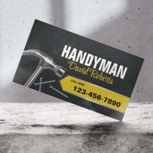 Cartão De Visita Serviço Profissional de Reparação e Manutenção do 