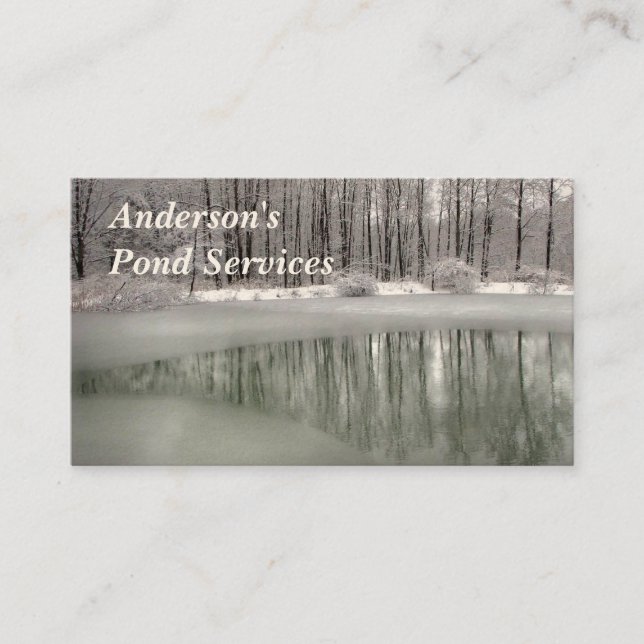 Cartão De Visita Serviços da lagoa (Frente)