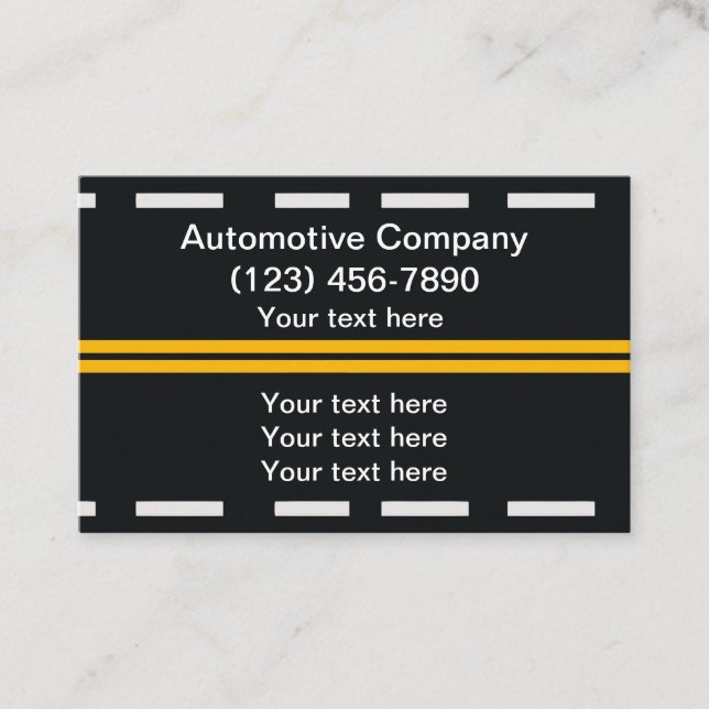 Cartão De Visita Serviços de assistência na estrada para automóveis (Frente)