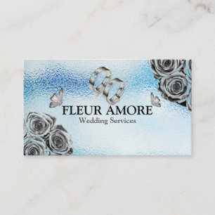 Cartão De Visita Serviços de Casamento de Estilos do Design de Plan