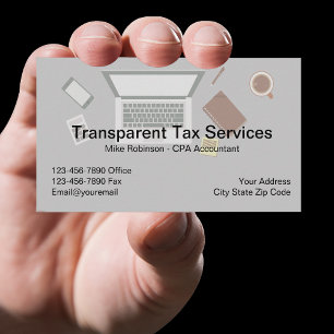 Cartão De Visita Serviços de Contador Fiscal CPA