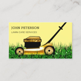 Cartão De Visita Serviços de corte de erva para jardinagem de jardi