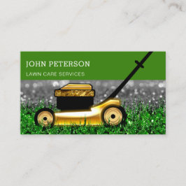 Cartão De Visita Serviços de corte de erva para jardinagem de jardi