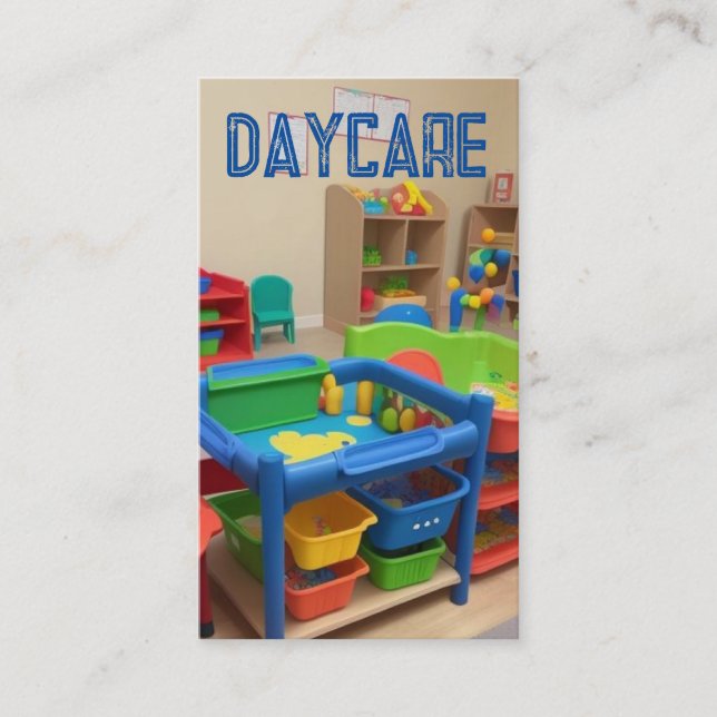 Cartão De Visita Serviços de creche (Frente)
