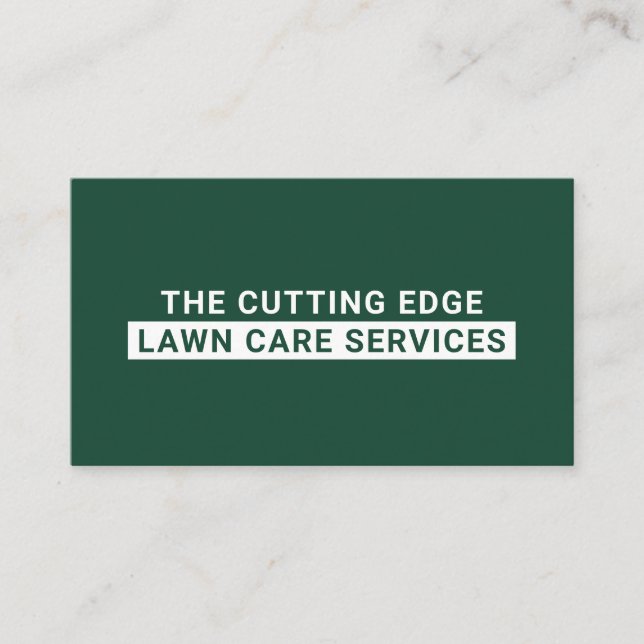 Cartão De Visita Serviços De Cuidados De Saúde Verde E Branco (Frente)