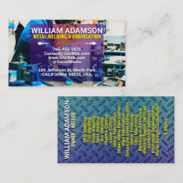 Cartão De Visita (Serviços de Empreiteiros de Metal) Fabricação e S