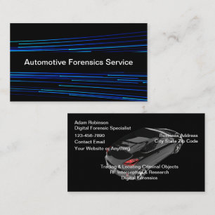 Cartão De Visita Serviços de Forense Digital Automotiva