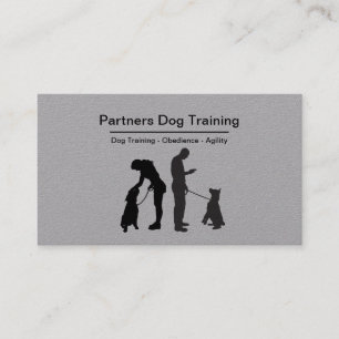 Cartão De Visita Serviços de formação profissional de cães