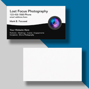 Cartão De Visita Serviços de Fotografia Fotógrafo Local