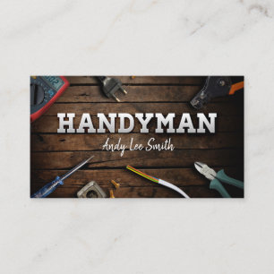 Cartão De Visita Serviços de Handyman