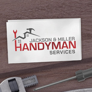 Cartão De Visita Serviços de Handyman Legal Simples