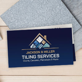 Cartão De Visita Serviços de Inclinação - Camada de Azulejo