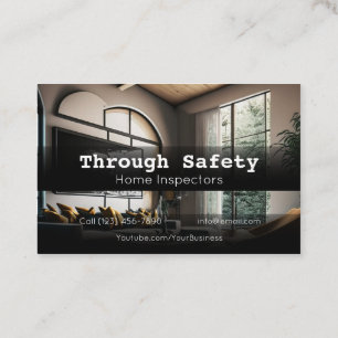 Cartão De Visita Serviços de inspeção doméstica profissional