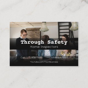 Cartão De Visita Serviços de inspeção doméstica profissional