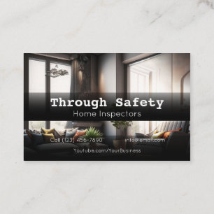 Cartão De Visita Serviços de inspeção doméstica profissional