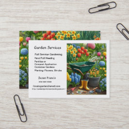 Cartão De Visita Serviços de Jardim / Jardineiro Mestre