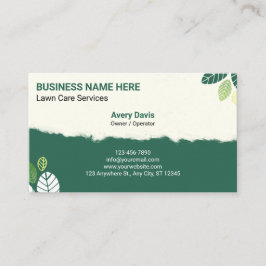 Cartão De Visita Serviços de jardinagem de jardinagem Paisagem