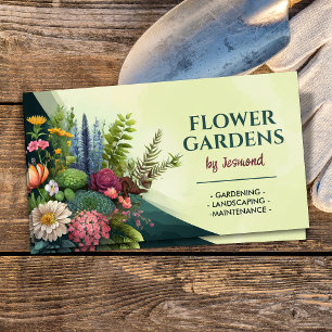 Cartão De Visita Serviços de Jardinagem e Paisagismo 