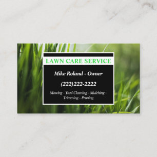 Cartão De Visita Serviços de Jardinagem Profissional Modernos