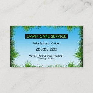 Cartão De Visita Serviços de Jardinagem Profissional Modernos