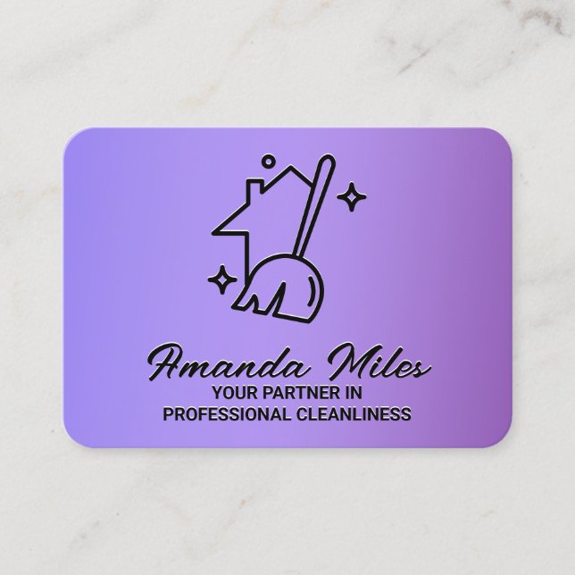 Cartão De Visita Serviços de Limpeza ✨ (Frente)