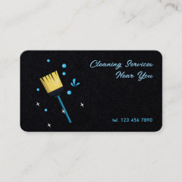 Cartão De Visita Serviços de limpeza 24/7