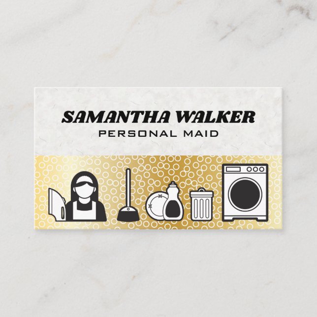 Cartão De Visita Serviços de Limpeza | Bolhas (Frente)