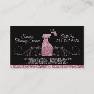 Cartão De Visita Serviços de Limpeza Classy Maid