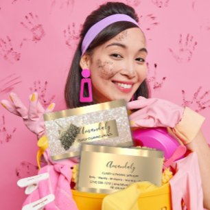 Cartão De Visita Serviços De Limpeza Da Casa De Maid Mantendo Dour