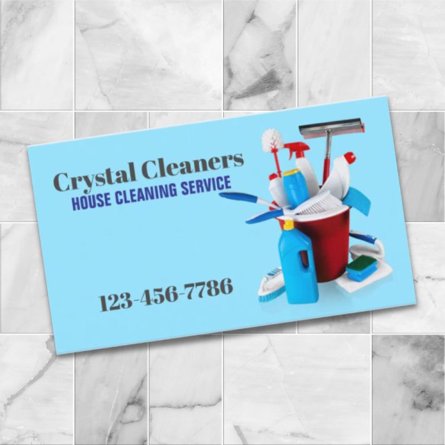 Cartão De Visita Serviços de Limpeza de Agregados de Serviço Janito (Office Janitorial Housekeeping Cleaning Services Business Card)