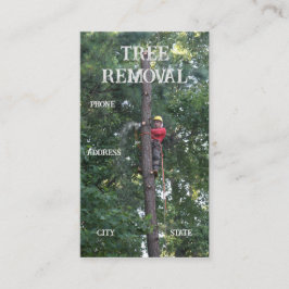 Cartão De Visita Serviços de limpeza de árvores