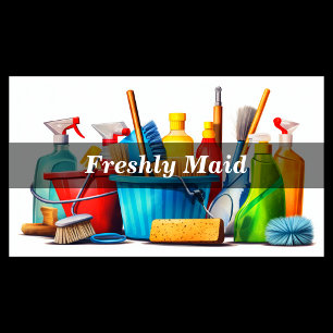 Cartão De Visita Serviços de limpeza de casas