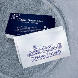 Cartão De Visita Serviços de limpeza de residências profissionais