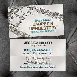 Cartão De Visita Serviços de limpeza de tapetes e ufolsteridades