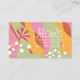 Cartão De Visita Serviços de limpeza Duster Groovy 