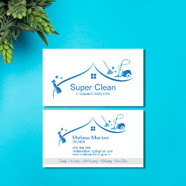 Cartão De Visita Serviços de limpeza profissional