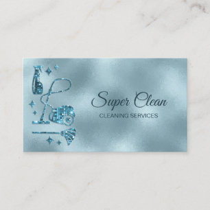 Cartão De Visita Serviços de limpeza profissional de casas de limpe