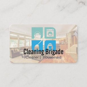 Cartão De Visita Serviços de Limpeza Sanitização