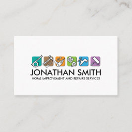 Cartão De Visita Serviços de manutenção e melhoria do domicílio