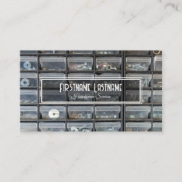 Cartão De Visita Serviços de mão de ferramentas rústicas para banca