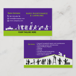 Cartão De Visita Serviços de mão, manutenção de casa e assistência